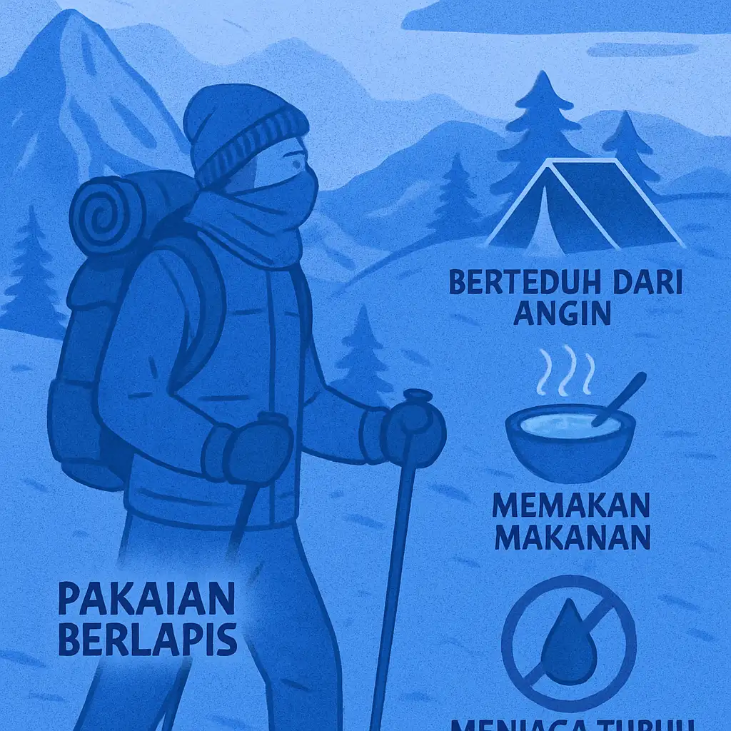 Cara Menghindari Hipotermia Saat Mendaki di Cuaca Dingin