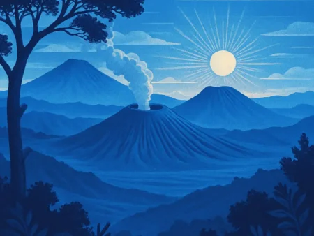 Pesona Gunung Bromo Saat Matahari Terbit